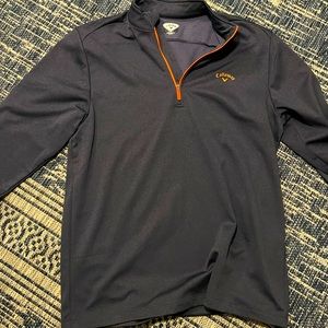Callaway golf 1/4 zip, size xl, in great shape, dark grey and orange